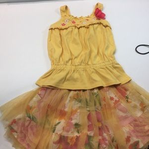 Beetlejuice skirt size 2 Gymboree flower top  3